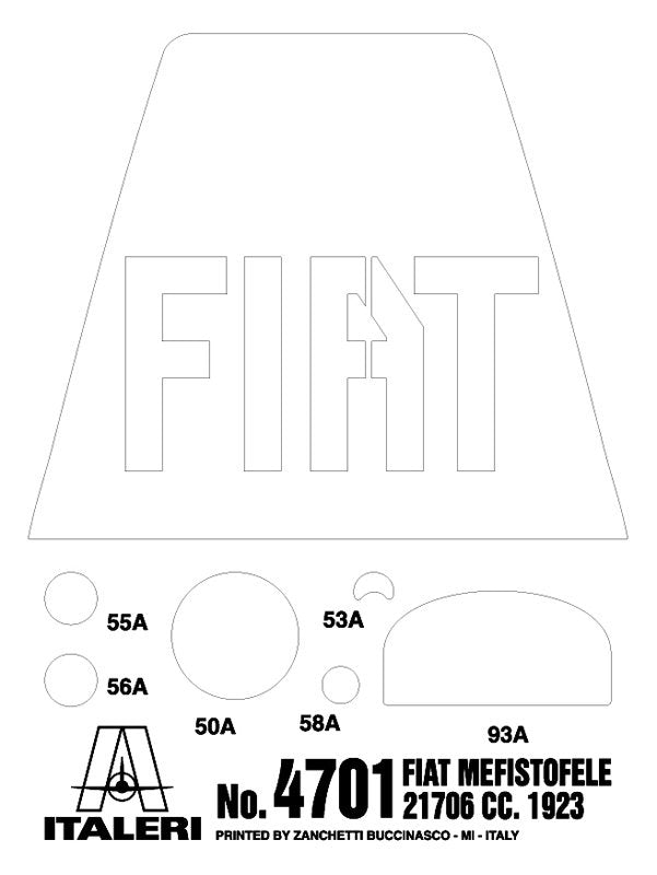 Italeri 4701 FIAT MEFISTOFELE 21706 c.c. 1/12 – imagen 22