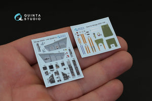 Intérieur imprimé en 3D et coloré sur papier décalcomanie Quinta Studio QD48113 Mirage 2000C (pour kit Kinetic) 1/48  – image 2