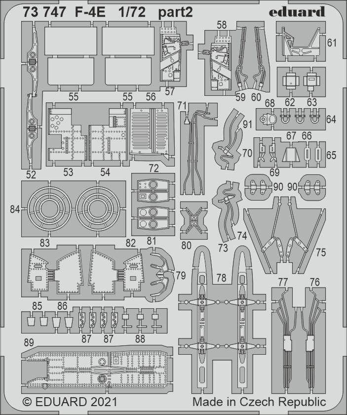 Eduard 73747 F-4E FINE MOLDS 1/72 – immagine 2