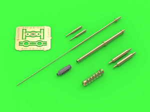 Master AM-32-092 AH-64 Apache - M230 Chain Gun barrel (30mm), Pitot Tubes and tail antenna (resin, PE and turned parts) 1/32 – imagen 2
