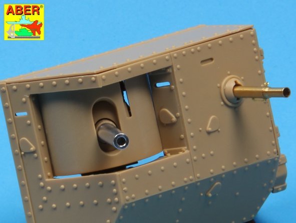 Aber 35L-155 Barrels for British WWI Tank Mark IV – Male 1/35 – zdjęcie 7