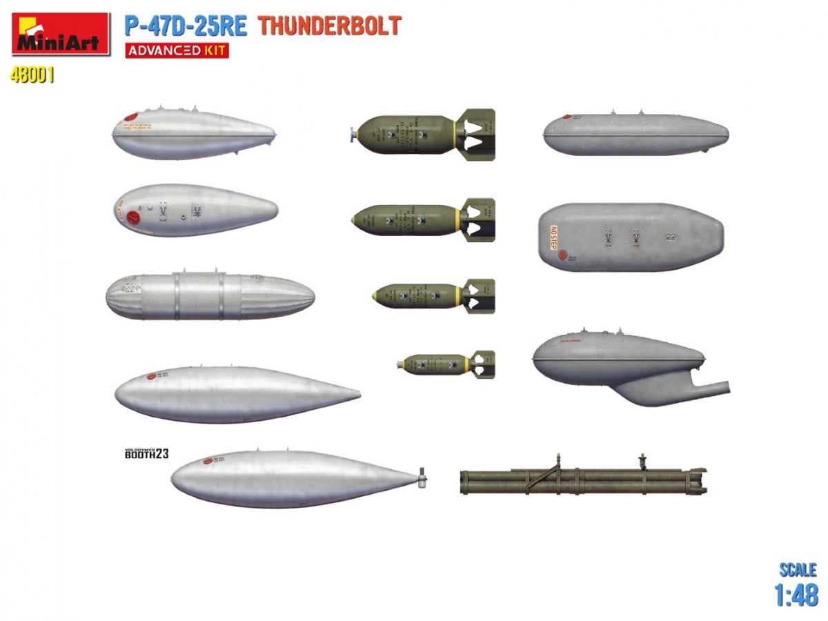 MiniArt 48001 P-47D-25RE Thunderbolt - Advanced Kit 1/48 – immagine 16