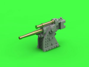 Master SM-350-102 Francuskie działo szkoleniowe 90mm model 1935 – używane na okrętach klasy Richelieu i Dunkerque – (elementy żywiczne, metalowe i blaszka fototrawiona) – (4 szt.) 1/350 – zdjęcie 2