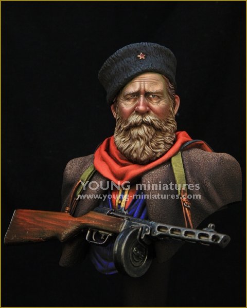 Young Miniatures YM1858 Cosaque russe Seconde Guerre mondiale 1/10