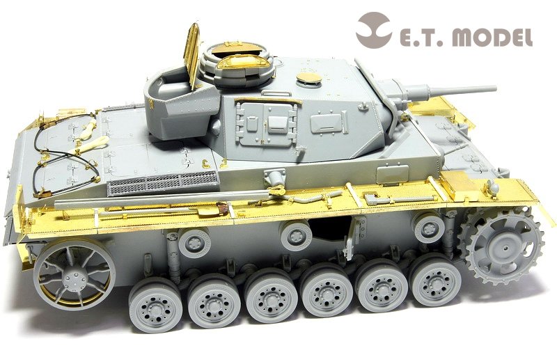 E.T. Model E35-030 WWII German Pz.Kpfw.III Ausf.J Basic (For DRAGON 6463/6394) 1/35 – zdjęcie 3