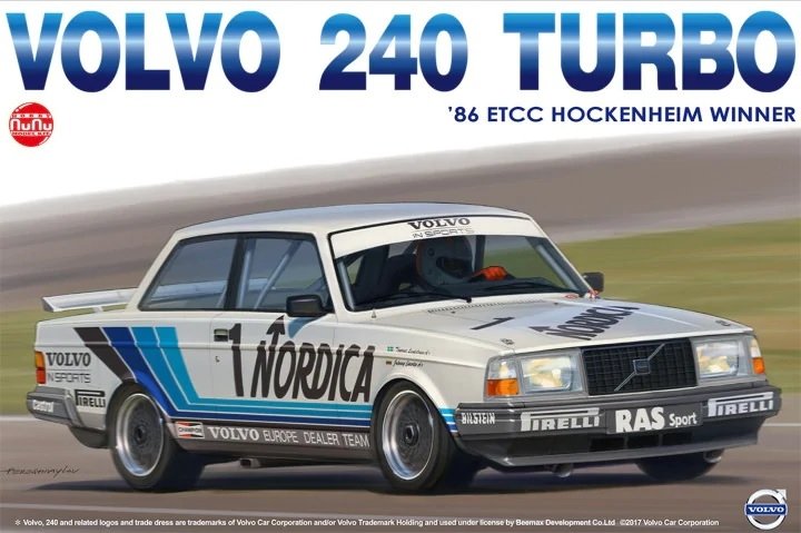 NuNu PN24013 Volvo 240 Turbo &amp;#39;86 ETCC Hockenheim Winner 1/24