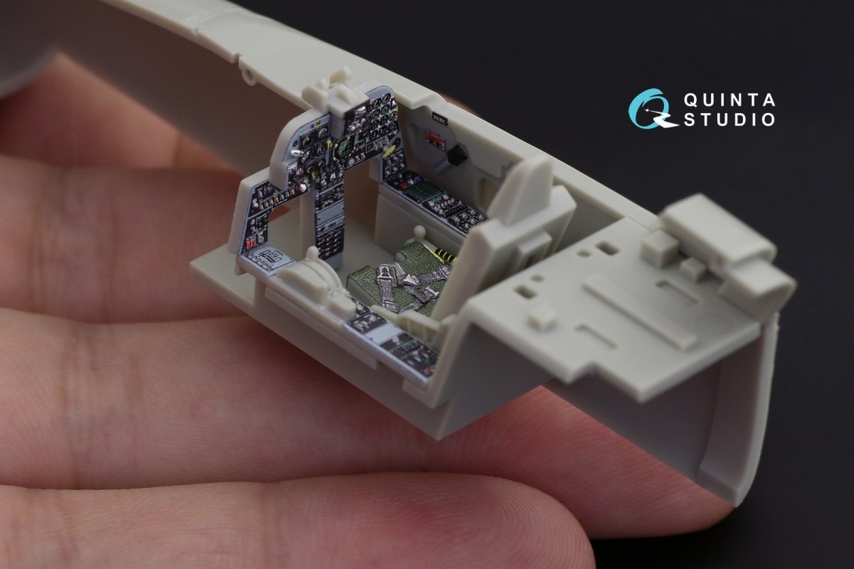 Quinta Studio QD48219 F-5E 3D-Printed &amp;amp; coloured Interior on decal paper (AFV club) 1/48 – imagen 10