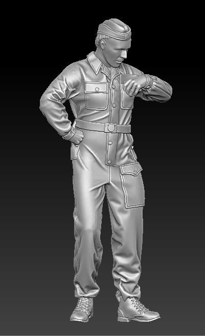 Glowel Miniatures 35008 WSS tank crew in overalls 1/35 – imagen 4