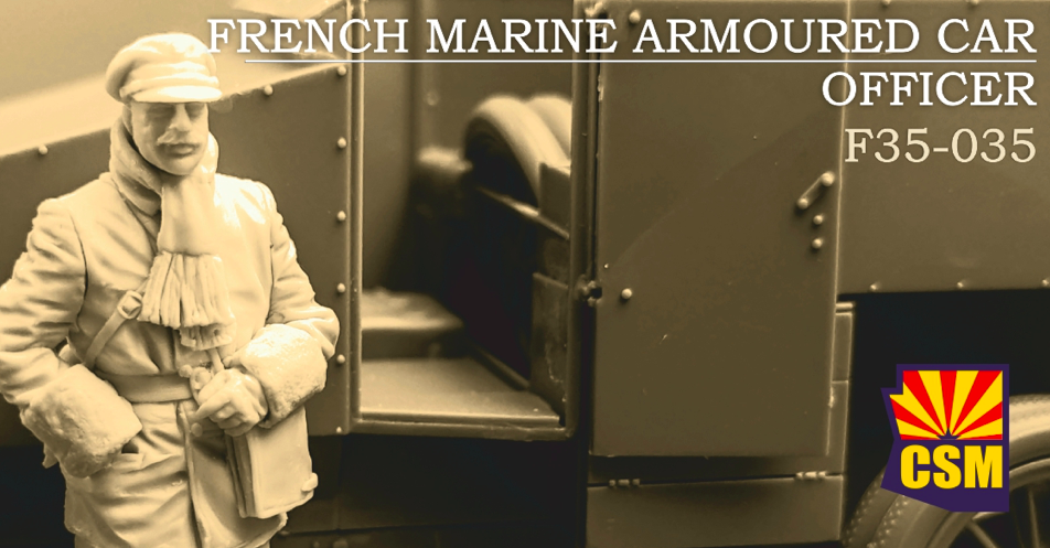 Copper State Models F35-035 French marine armored car officer 1/35