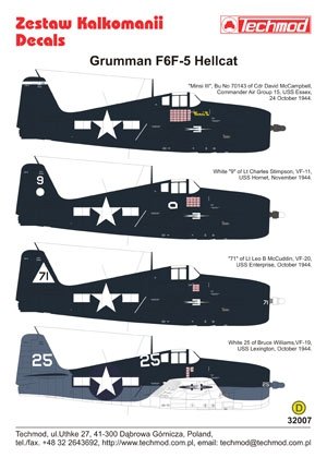 Techmod 32007 - Grumman F6F-5 Hellcat 1/32 – Bild 2