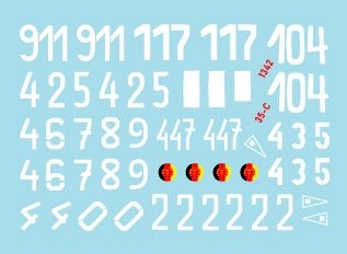 Star Decals 35-C1342 DDR - NVA 1. Numbers &amp;amp; insignia of the East German Nationale Volksarmee 1/35 – imagen 2