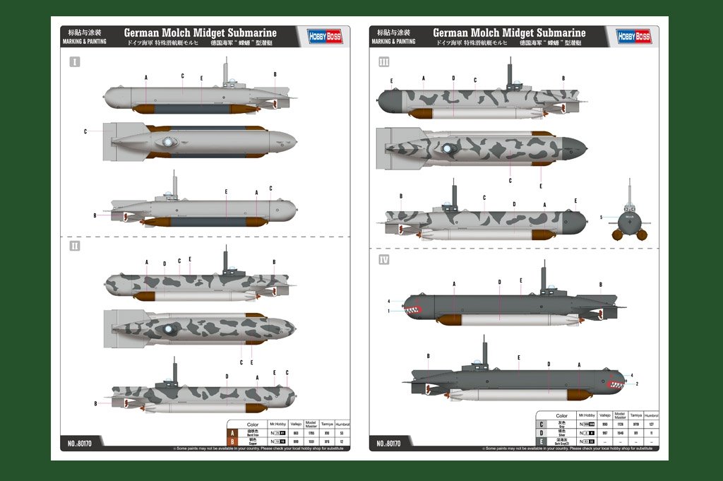 Hobby Boss 80170 German Molch Midget Submarine 1/35 – image 5