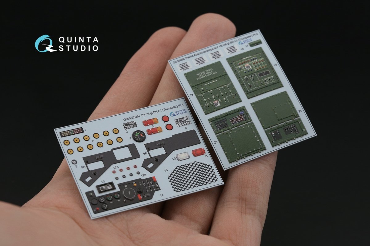 Quinta Studio QD35094 Patriot Abschussrampe auf 15t mil gl BR A1 3D-Printed &amp;amp; colored Interior on decal paper (Trumpeter) 1/35 – image 6