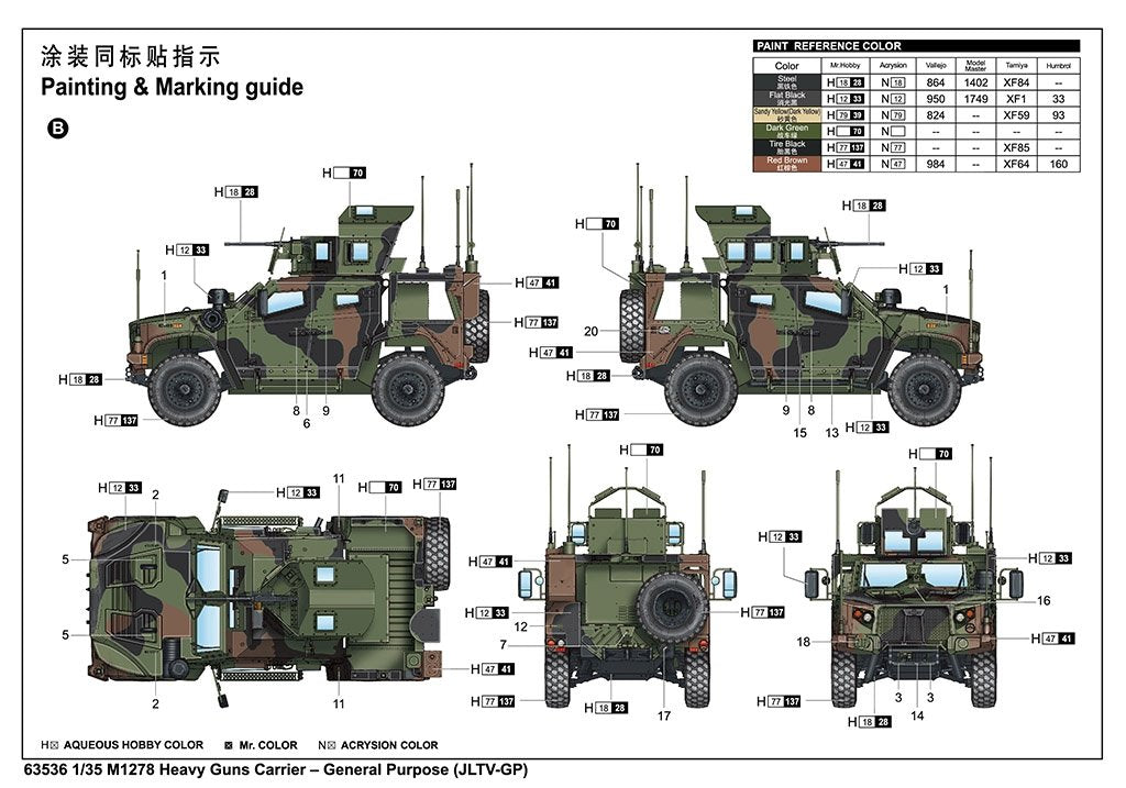 I Love Kit 63536 M1278 Heavy Guns Carrier – General Purpose (JLTV-GP) 1/35 – imagen 4