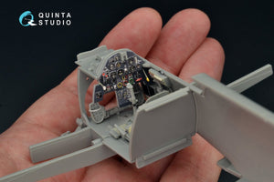 Quinta Studio QD32052 Bf 109E-3 3D-Printed &amp;amp; coloured Interior on decal paper (for Cyber-hobby/Dragon kit) 1/32 – Bild 5