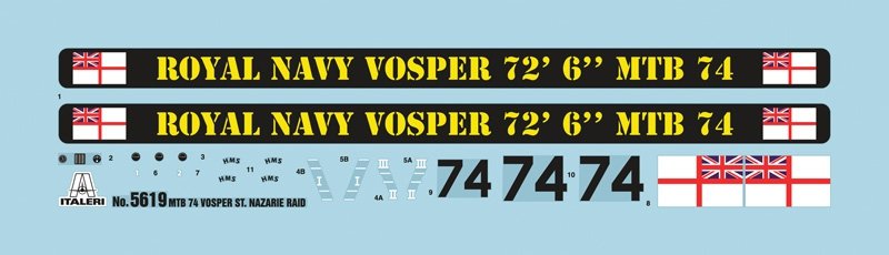 Italeri 5619 Vosper MTB 74 St. Nazaire Raid 1/35 – Bild 4