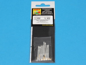 Aber 350L-65 Set of Barrels for HMS Dreadnought battleship: 12&amp;#39;&amp;#39; Mk.X BLx 10pcs., 12cwt QF Mk I x 26pcs. (1/350) – image 5