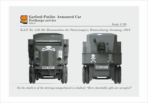 Copper State Models 35014 Garford-Putilov Armoured Car, Freikorps Service 1/35 – imagen 2