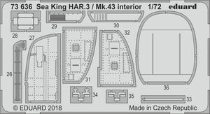 Eduard 73636 Sea King HAR.3 / Mk.43 interior AIRFIX 1/72 – imagen 2
