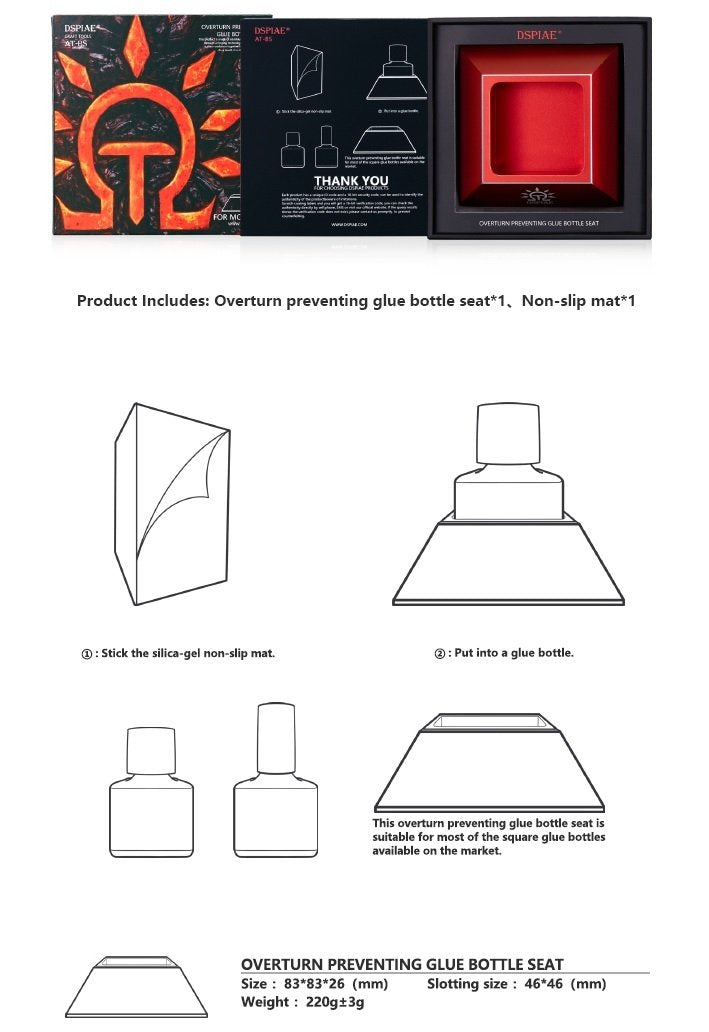 DSPIAE AT-BS Overturn Preventing Glue Bottle Seat / Podstawka pod butelki – Bild 3