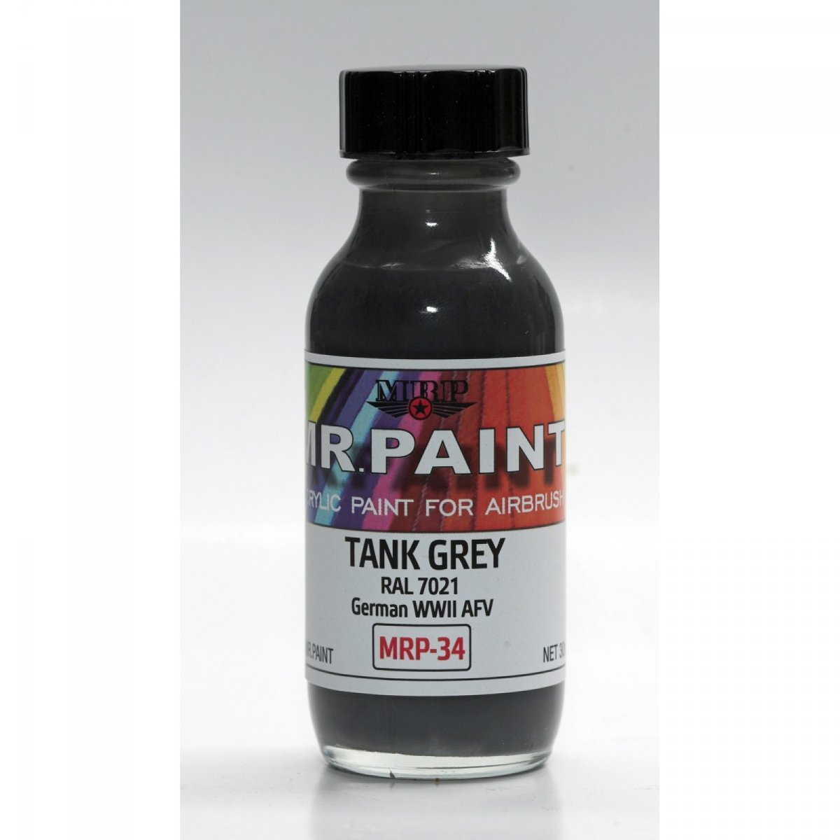 MR. Paint MRP-034 Tank Grey RAL 7021 WWII German AFV 30ml – zdjęcie 2