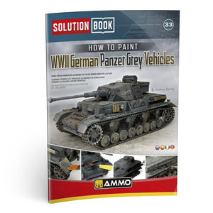 AMMO of Mig Jimenez 7907 SOLUTION BOX MINI 33 - WWII German Panzer Grey (Multilingual)