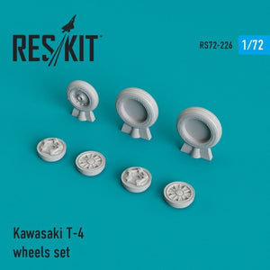 RESKIT RS72-0226 Jeu de roues Kawasaki T-4 1/72