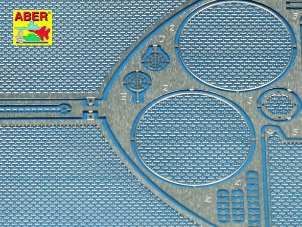 Aber 35G12 Grilles pour char allemand Sd.Kfz. 182 King Tiger (Tourelle Porsche) (1/35) – image 3