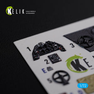 KELIK K72123 BF109-F2/F4 interior 3D decals for Fine Molds kit 1/72 – zdjęcie 2