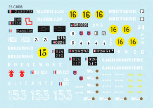 Star Decals 35-C1008 AMX-13 Chaffee &amp;amp; AMX-13 SS-11 1/35 – imagen 2