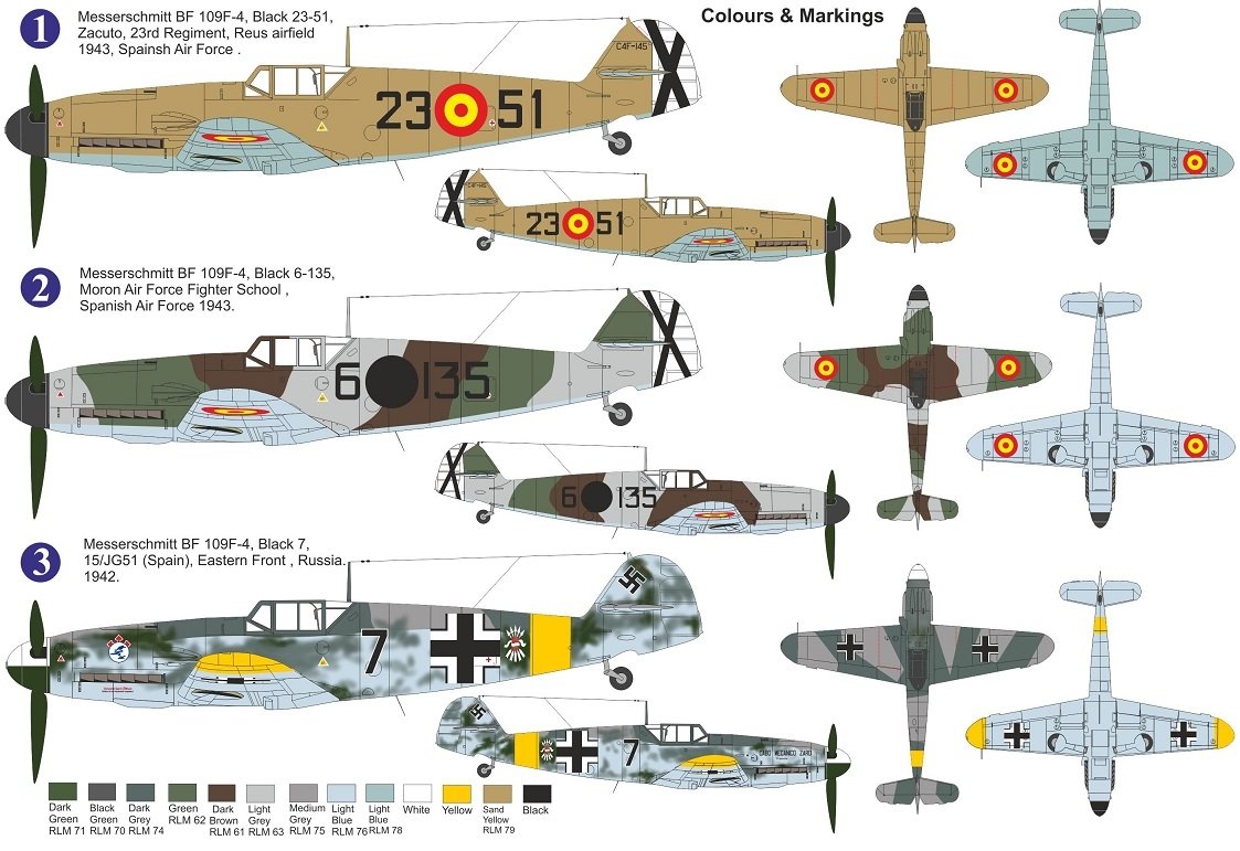 AZ Model AZ7686 Bf 109F-4 „In Spain Service“ 1/72 – Bild 2