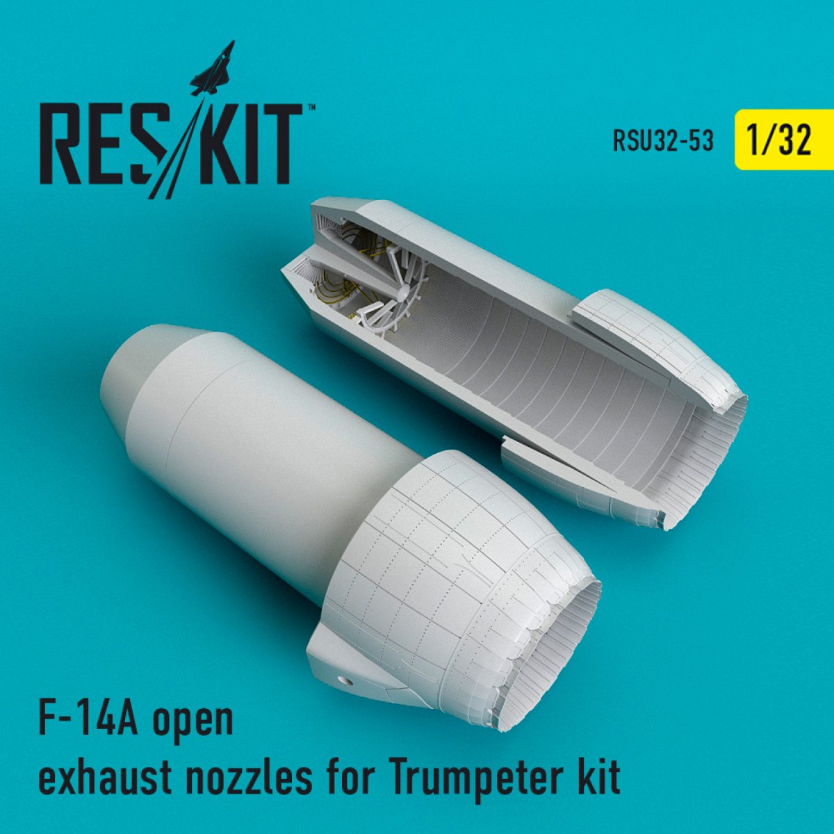 RESKIT RSU32-0053 F-14A "TOMCAT" OPEN EXHAUST NOZZLES FOR TRUMPETER KIT 1/32