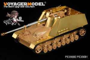 Maquette Voyager PE35681 Plaque de blindage/ailes pour Sd.Kfz. 164 Nashorn allemand de la Seconde Guerre mondiale (pour TAMIYA 35335) 1/35 – image 3