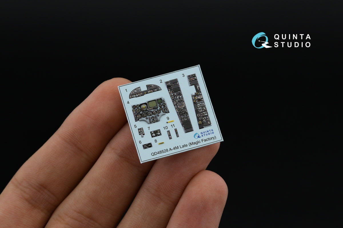 Quinta Studio QD48528 A-4M late 3D-Printed &amp;amp; coloured Interior on decal paper (Magic Factory) 1/48 – imagen 5