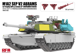 Rye Field Model 5156 M1A2 SEP v2 Abrams w/ Trophy APS &amp; CROWS LP Workable Tracks 1/35