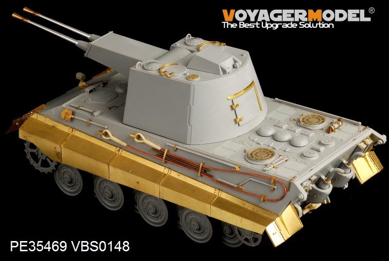 Voyager Model PE35469 WWII German E-75 FlaKpanzer for TRUMPETER 01539 1/35 – Bild 6