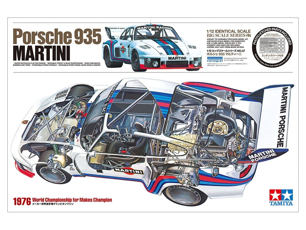 Tamiya 12057 Porsche 935 Martini 1/12