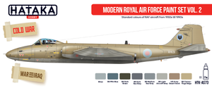 Hataka HTK-AS73 Modern Royal Air Force paint set vol. 2 (8x17ml) – imagen 2