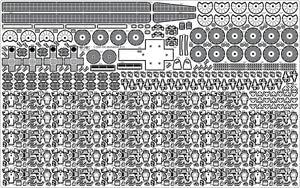 Pontos 37025FB IJN Musashi 1944 Detail up set Advanced Coal Black deck 1/350 – Bild 17