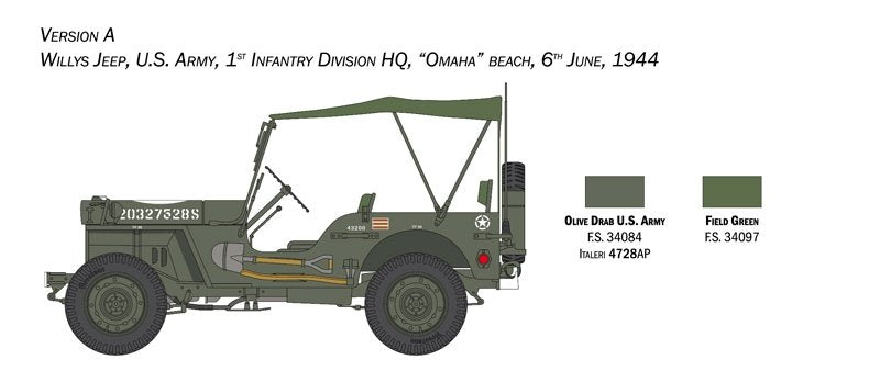 Italeri 3635 Willys Jeep MB 80th Anniversary 1941-2021 1/24 – immagine 4