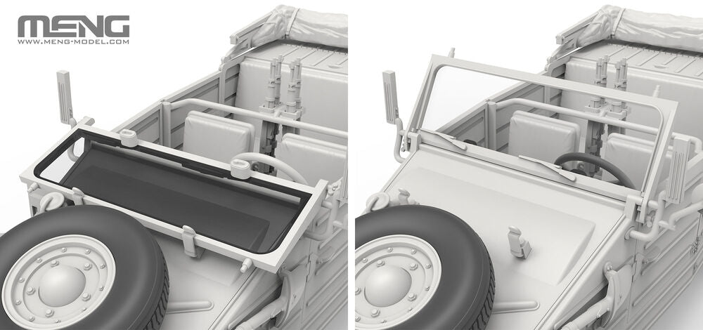 Meng Model VS-015 Type 82 German Pkw.K1 Kubelwagen (North Africa) 1/35 – image 7