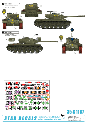 Star Decals 35-C1167 USMC M46 Patton - Korean War 1950-53 1/35 – imagen 2