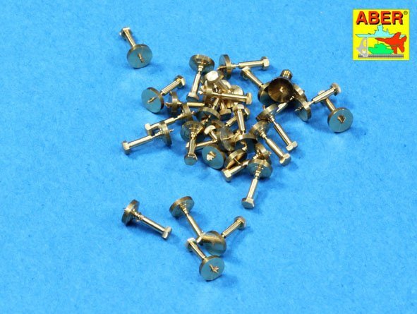 Aber 16103 Turned imitation of Hexagonal bolts 1,55mm x 30pcs. 1/16 – Bild 3