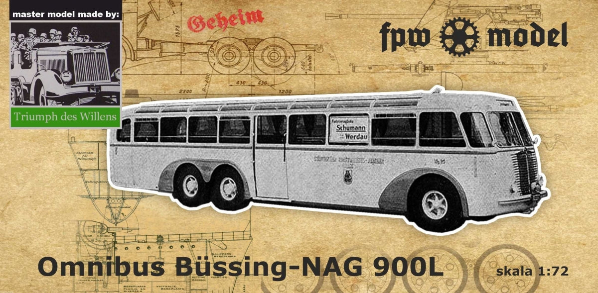 FPW Modèle TDW014 Triumph des Willens - Bussing-NAG 900L omnibus 1/72 