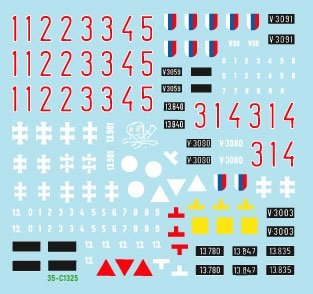 Star Decals 35-C1325 Axis Tank Mix # 7. Czechoslovak and Slovak tanks in WW2. Skoda LT vz. 35, Praga LT 38, PzKpfw 38(t), PzKpfw II Ausf A-C, PzKpfw III Ausf N 1/35 – immagine 2
