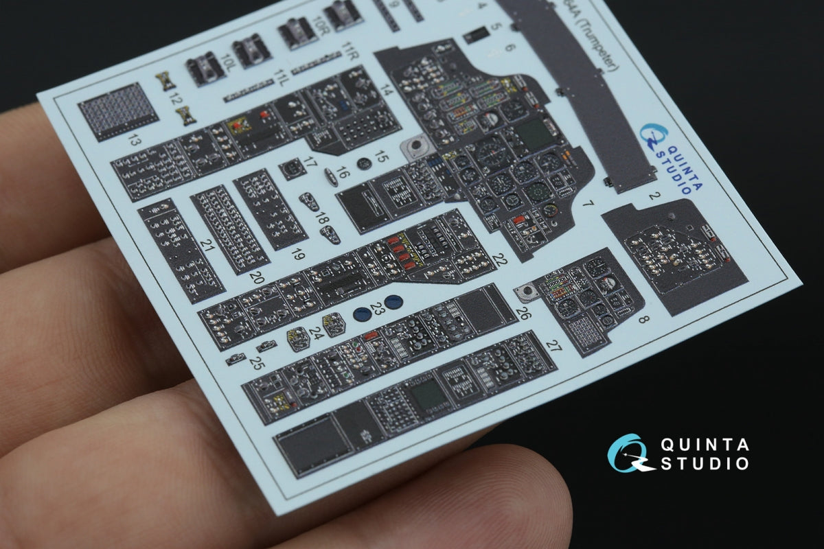 Quinta Studio QDS-35132 AH-64A 3D-Printed coloured Interior on decal paper (Trumpeter) (Small version) 1/35 – imagen 7