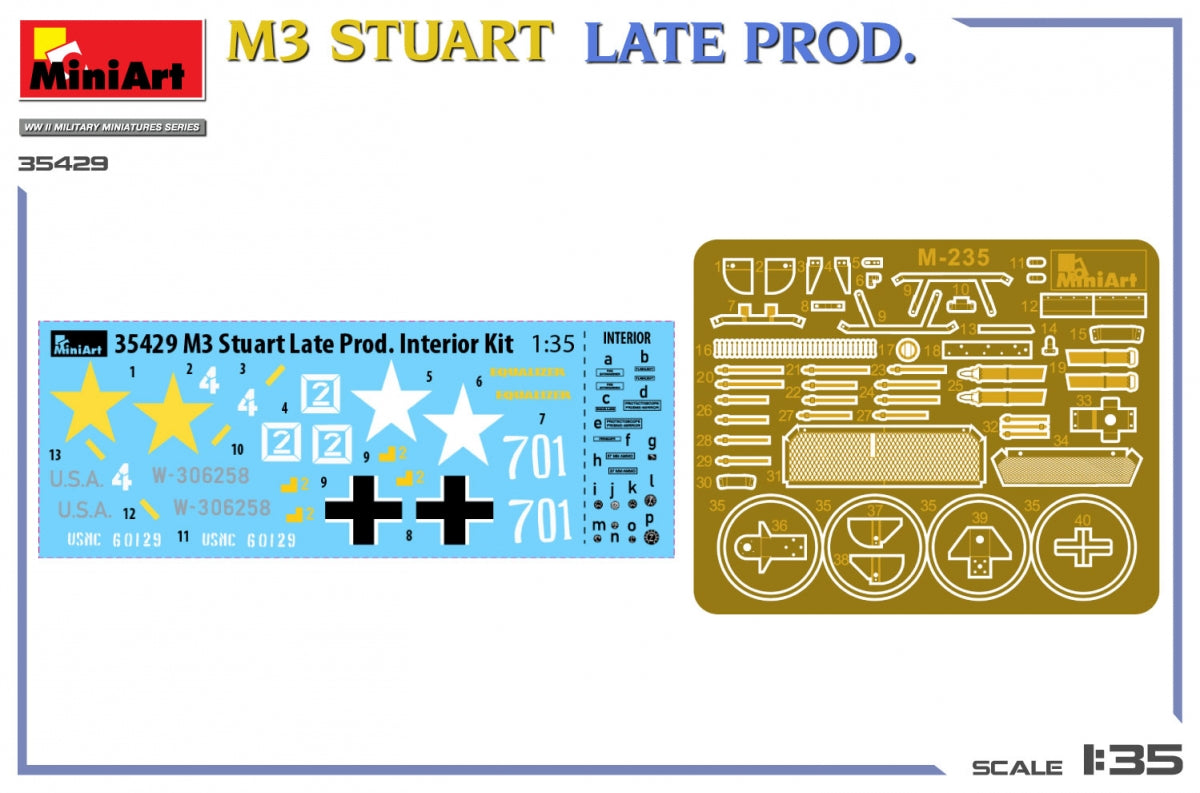MiniArt 35429 M3 STUART LATE PROD. INTERIOR KIT 1/35 – immagine 10