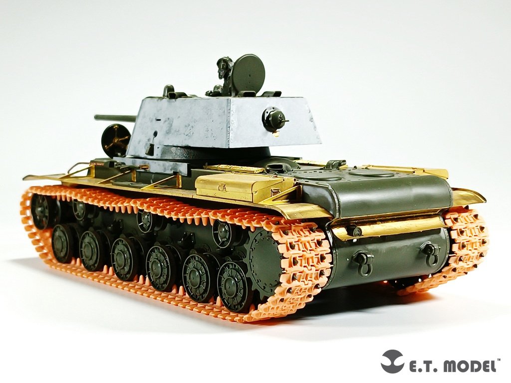 E.T. Model P35-050 Russian KV-1/2 Heavy Tank 700mm Early version Workable Track ( 3D Printed ) 1/35 – imagen 5