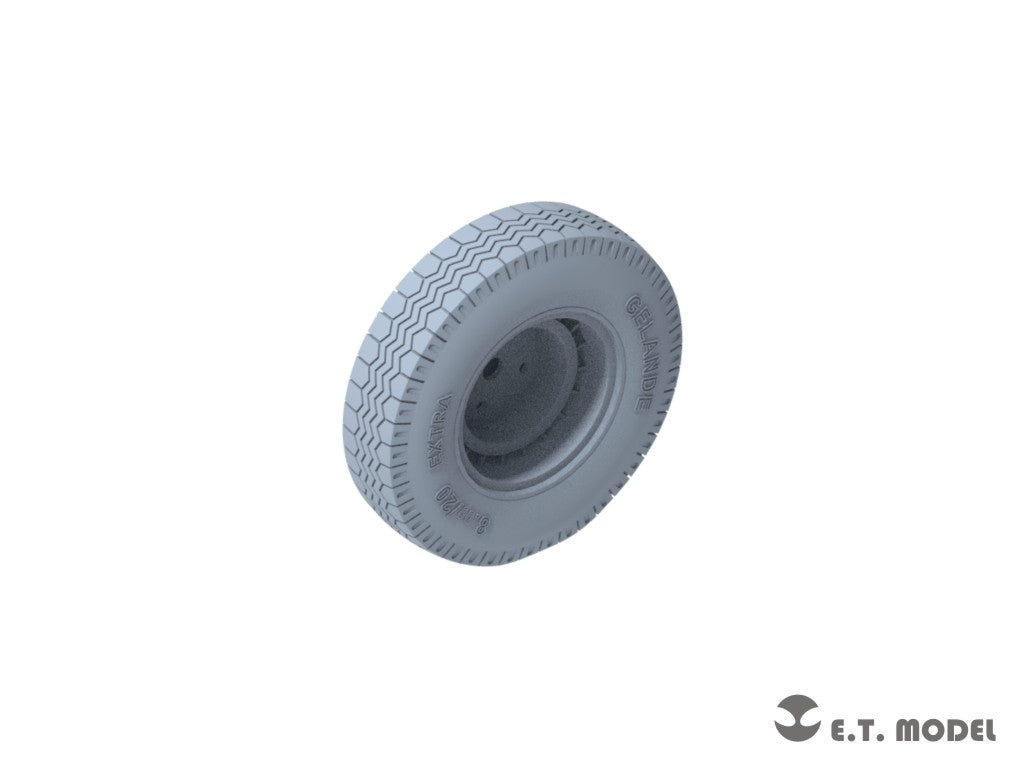 ET Model P35-104 WWII German Sd.Kfz.234 Small Diameter Weighted Wheels Type.4 1/35 – image 5