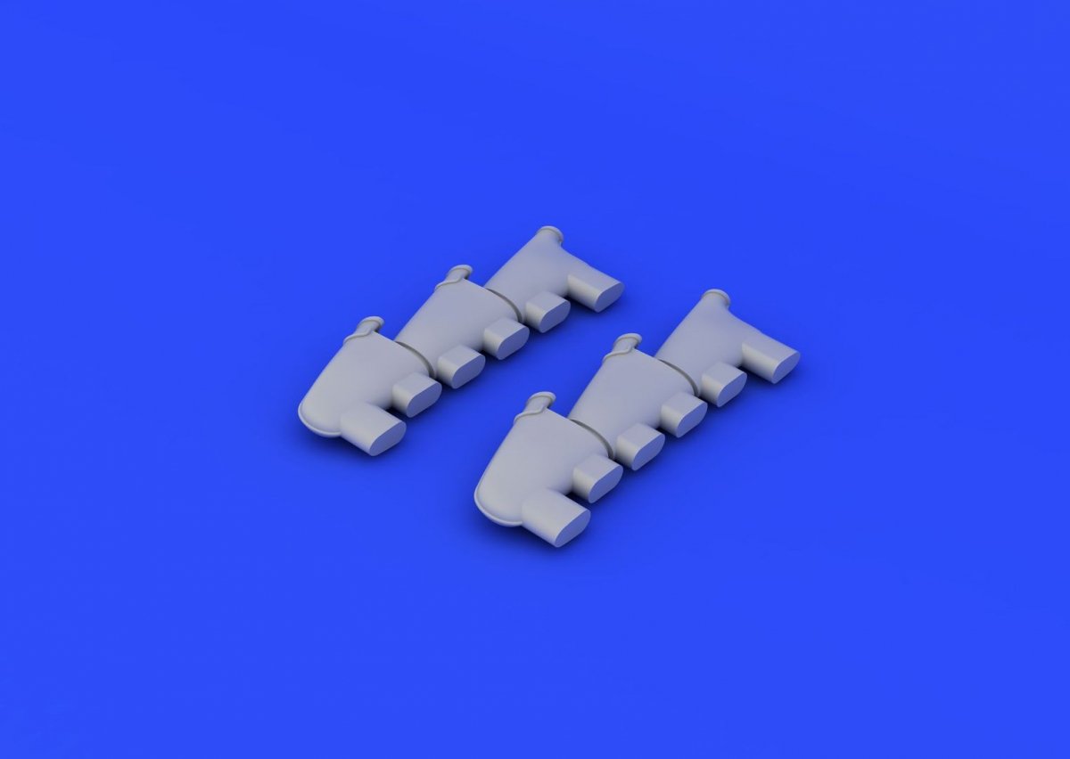 Eduard 648211 Spitfire Mk. I exhaust stacks 1/48 (AIRFIX) – zdjęcie 5